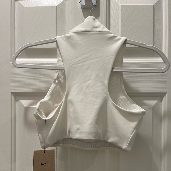 Nike Air Swoosh White Sports Bra - Picture 2 of 4